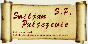 Smiljan Puljezević vizit kartica